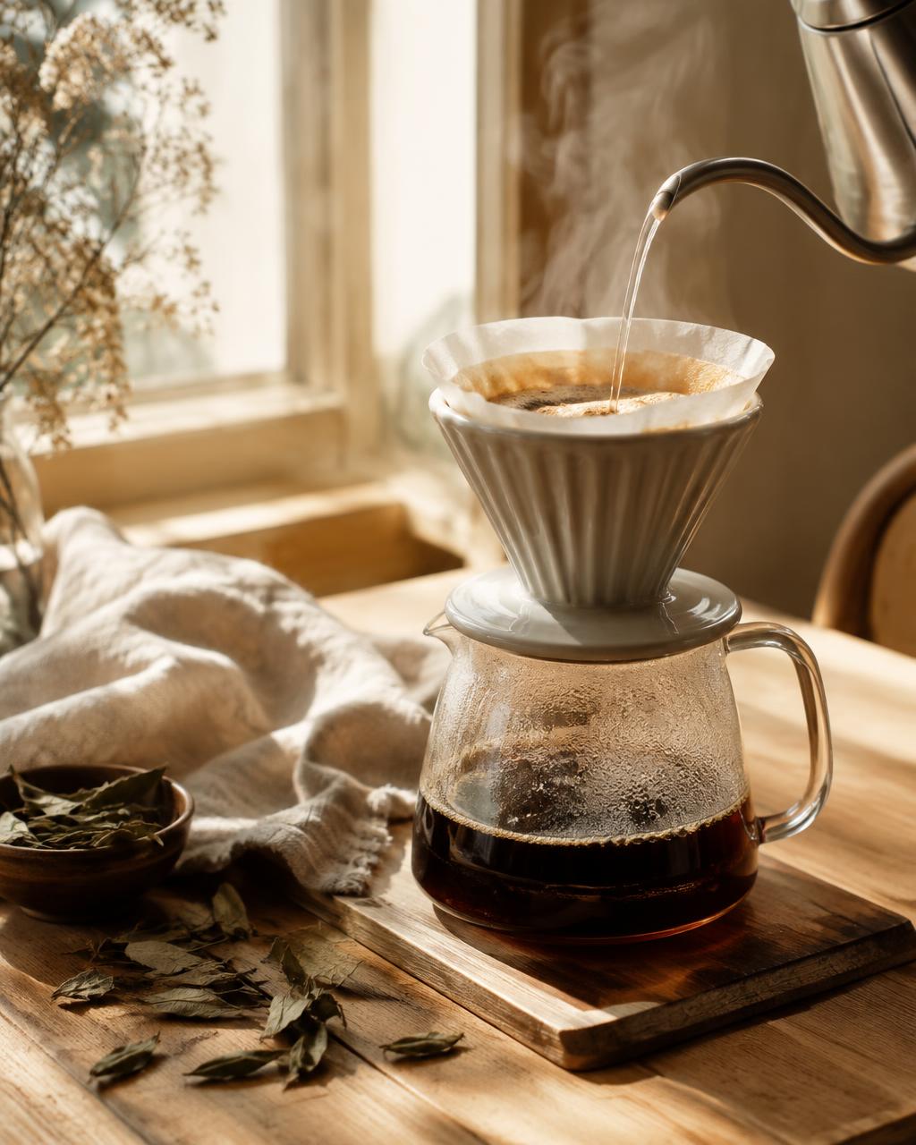 Preparación de café de filtro